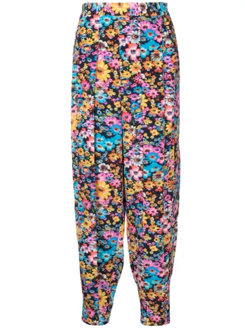 Stella McCartney Christelle floral-print tapered trousers Blue 603685SSA25