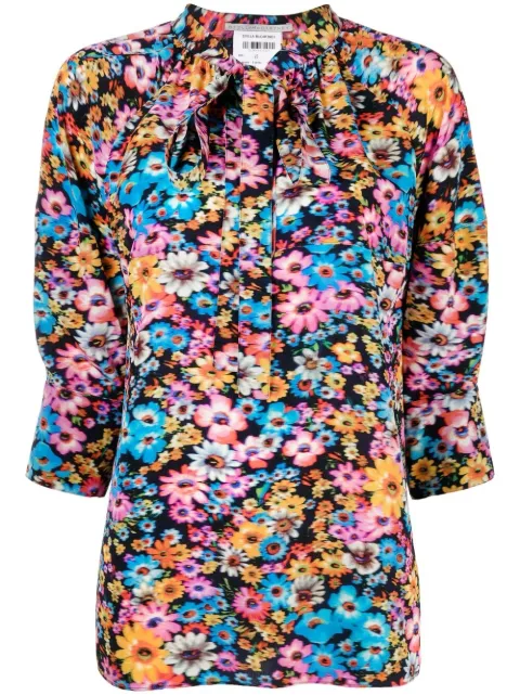 Stella McCartney Sophie floral print blouse Black 603769SSA25