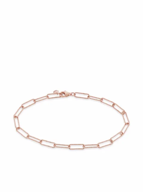 Monica Vinader Alta textured chain bracelet Pink RPBLRECBNON