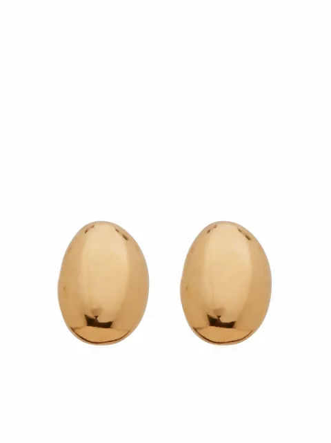 Monica Vinader mini Nura nugget stud earrings Gold GPEANMPBNON