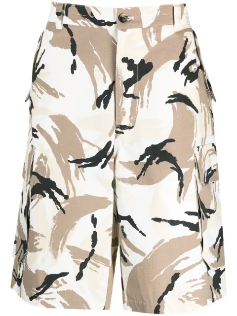 Kenzo camouflage cargo Bermuda shorts White FB55SH2341PC