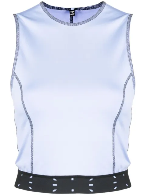 MCQ sleeveless cropped top Purple 650734RQJ03