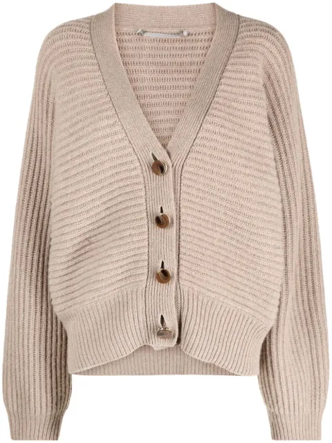 Stella McCartney rib-knit cardigan Neutrals 603617S2255