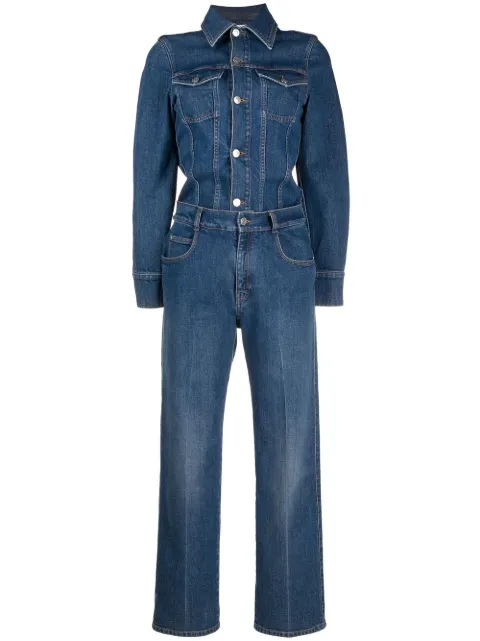 Stella McCartney vintage-wash denim jumpsuit Blue 603386SOH39