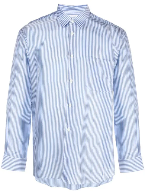 Comme Des Garçons Shirt striped shirt Blue FZB141