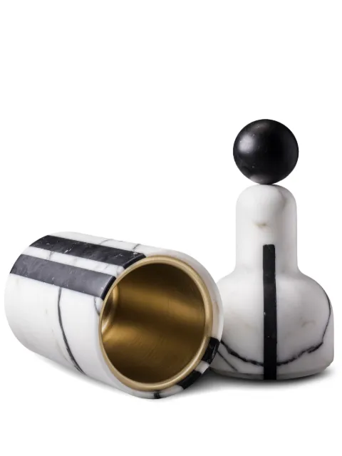 Editions Milano Cooler A marble bottle White CO2020