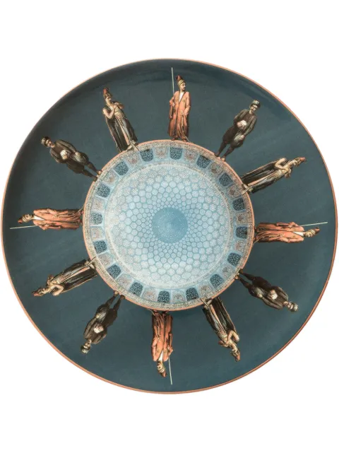 Les-Ottomans Soldiers ceramic plate (28cm) Grey COST6