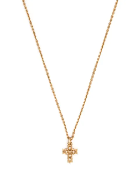 Emanuele Bicocchi diamond cross pendant necklace Gold DDNDP2G