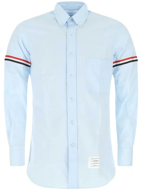 Thom Browne poplin RWB armband shirt Blue MWL150E03113