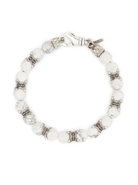 Emanuele Bicocchi beaded chain bracelet White TUCB13WH