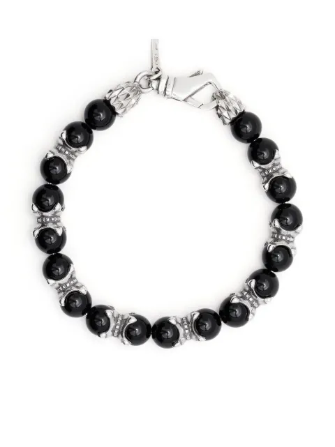 Emanuele Bicocchi mix beaded bracelet Black TUCB13BLACK