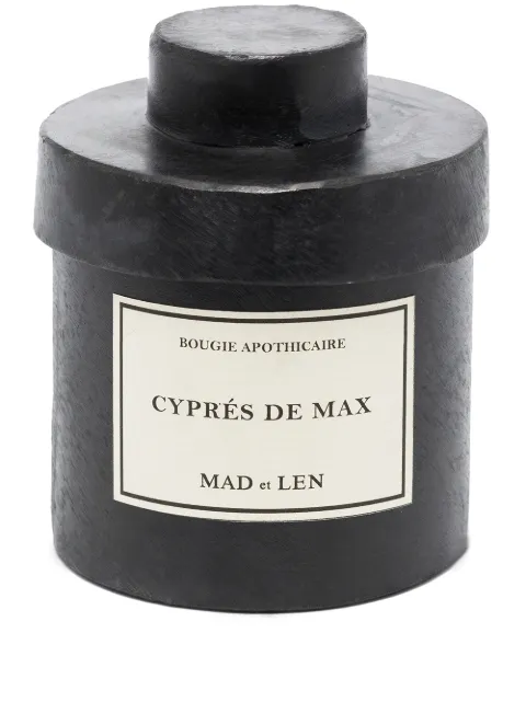 MAD et LEN Cyprès de Max scented candle (300g) Black BA300CYPRESDEMAXWHITEWAX
