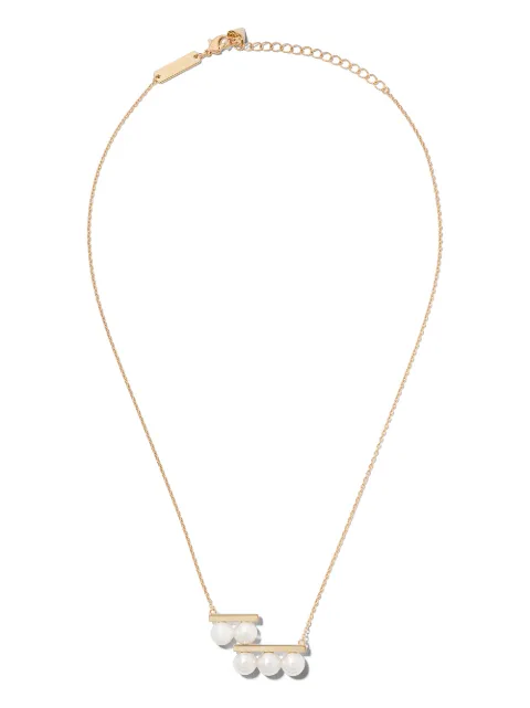 TASAKI 18kt yellow gold Collection Line Balance step neo Akoya pearl necklace Gold P17051Y