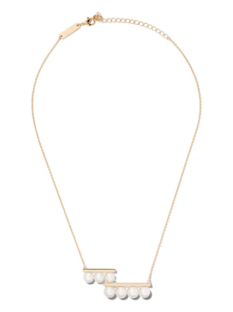 TASAKI 18kt yellow gold Collection Line Balance step pearl pendant Gold P17033Y