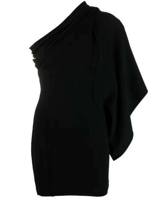 Rick Owens Athena voluminous cold-shoulder dress Black RP21S3674KST