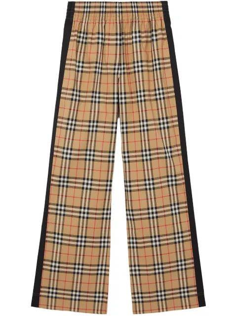 Burberry Vintage check high-waisted trousers Brown 8040597
