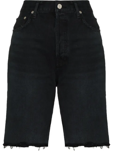 AGOLDE knee-length denim shorts Black A90111157