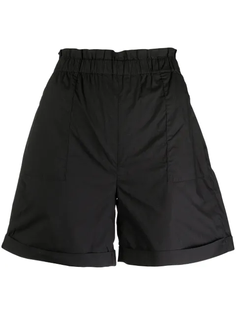 Woolrich gathered-waist shorts Black WWSH0015FRUT1509