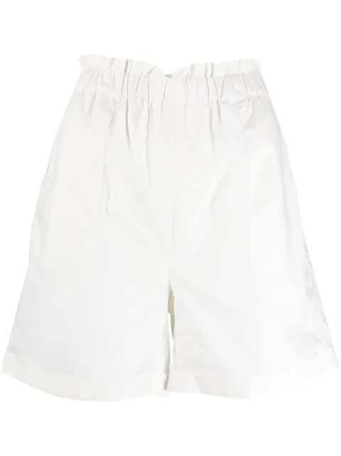 Woolrich gathered-waist shorts White WWSH0015FRUT1509