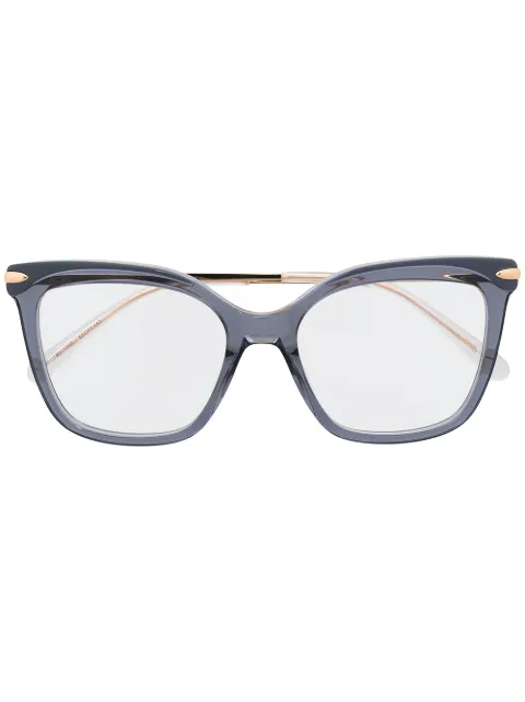 Pomellato Eyewear butterfly-frame glasses Gold PM0094O
