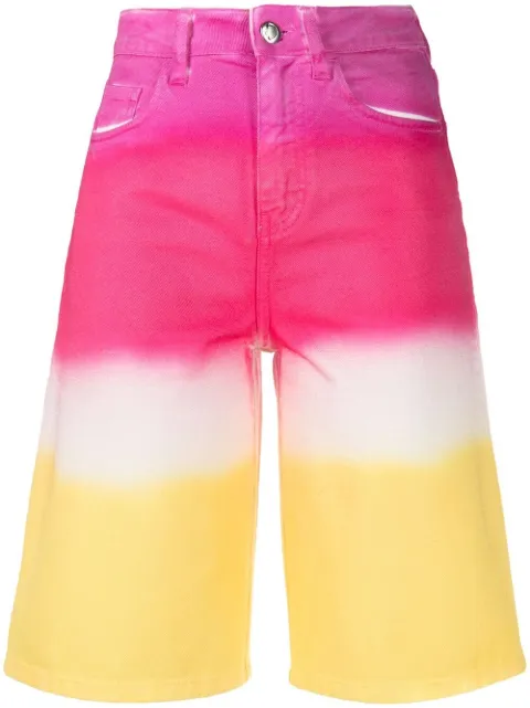 IRENEISGOOD high-rise gradient shorts Pink 21SSIGPC001B
