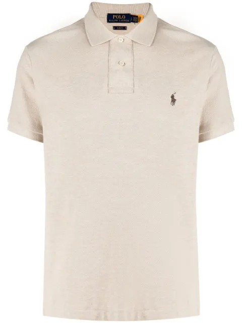 Polo Ralph Lauren logo-embellished polo shirt Neutrals 710536856215