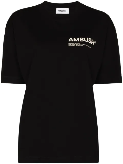 AMBUSH Workshop crew neck T-shirt Black BWAA022F21JER0011003