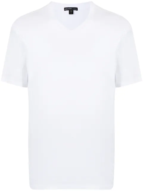 James Perse Luxe Lotus jersey V-neck T-shirt White MELJ3248