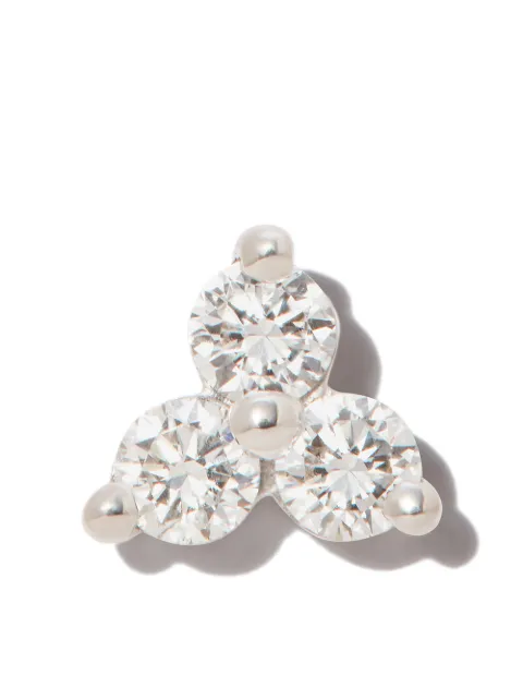 MARIA TASH 18kt white gold Trinity stud earring Gold E3DTRDL