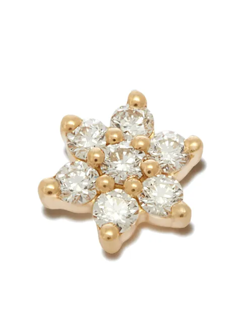 MARIA TASH 18kt yellow gold Flower diamond stud earring Gold EFL45D