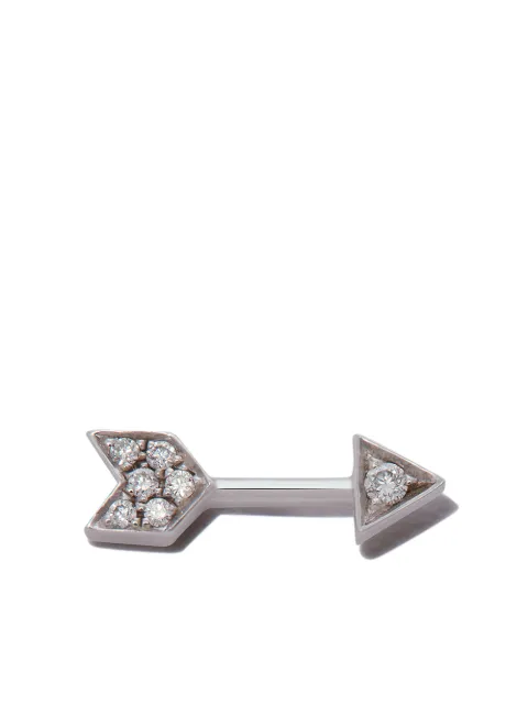 MARIA TASH 18kt white gold Arrow diamond stud earring Gold EAR10D