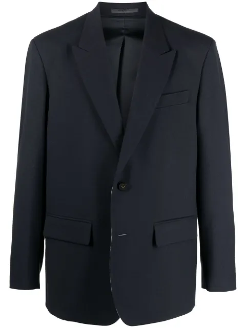 Valentino Garavani single-button single-breasted blazer Blue VCEC9075U