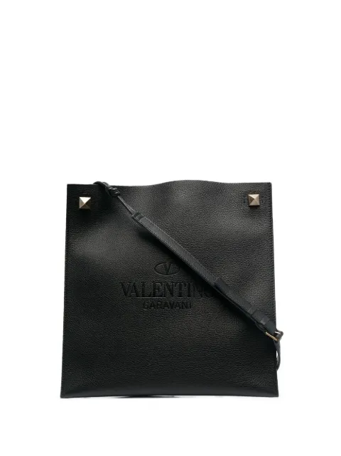 Valentino Garavani logo-embossed messenger bag Black YB0A81ZBT