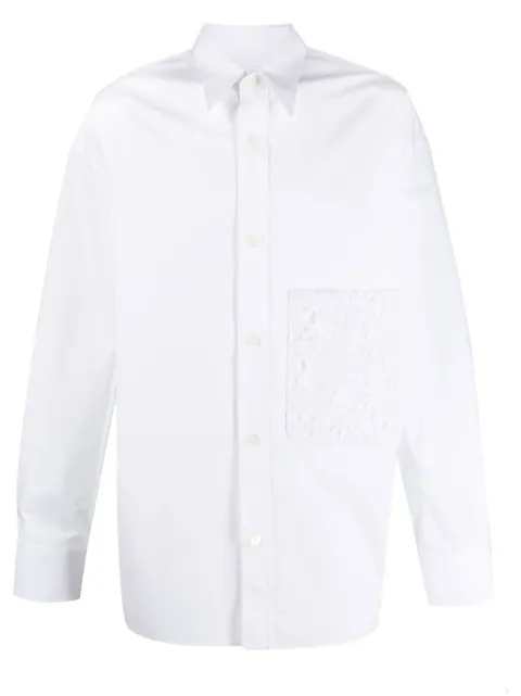 Valentino Garavani floral lace pocket shirt White VABH037DA