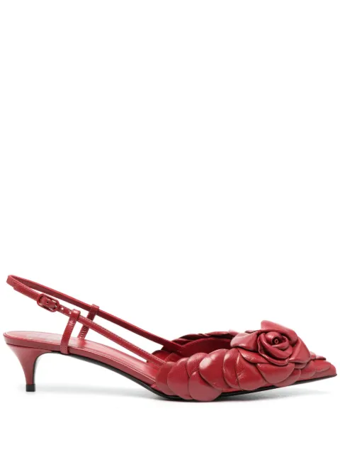 Valentino Garavani Rose Edition slingback pumps Red WS0CB4HLK