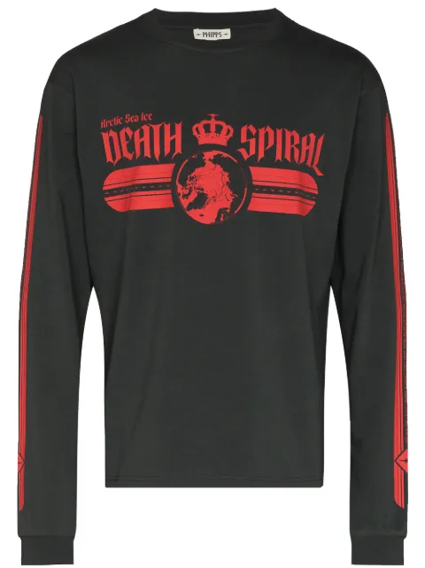 Phipps Death Spiral long-sleeve T-shirt Neutrals T003MA2J000601004