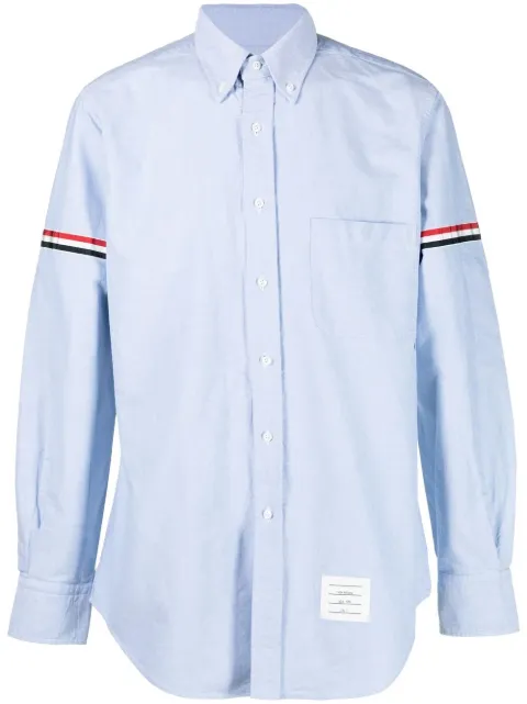 Thom Browne grosgrain armband Oxford shirt Blue MWL150E06177