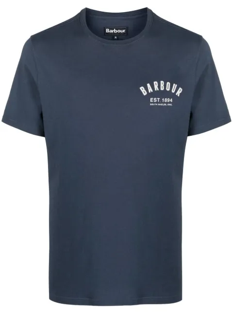 Barbour logo-print cotton T-shirt Blue MTS0502NY31