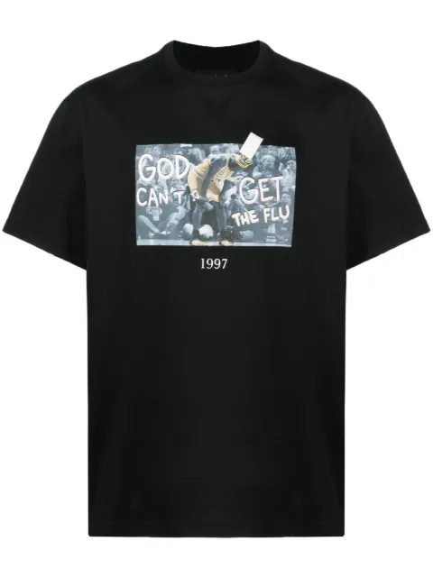 Throwback. photograph-print crew-neck T-shirt Black TBT45S1