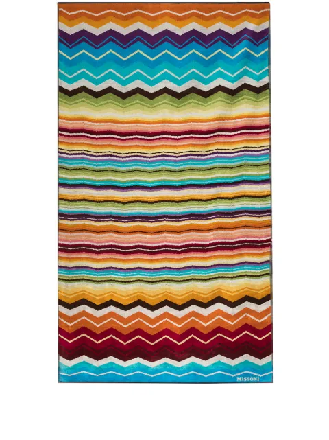 Missoni Home Hugo zigzag beach towel Blue 1H3SP99832