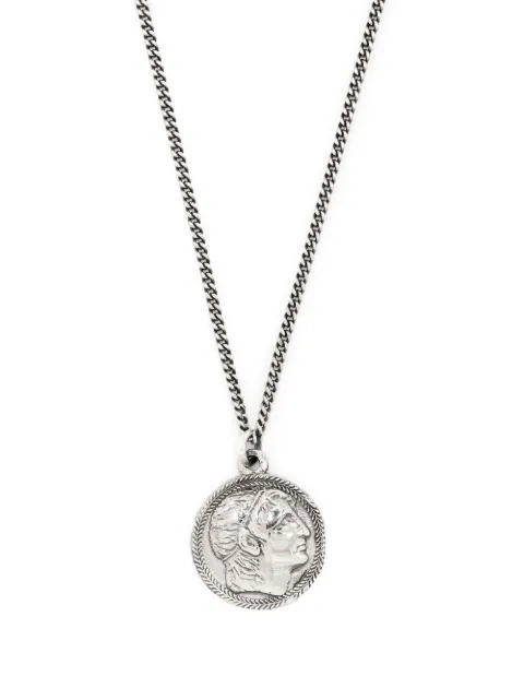 Emanuele Bicocchi Ceasar coin pendant necklace Silver CNP8