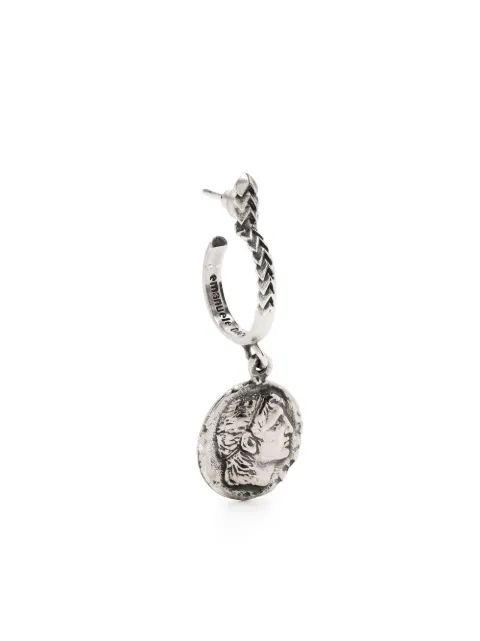 Emanuele Bicocchi coin drop earring Silver CNE6