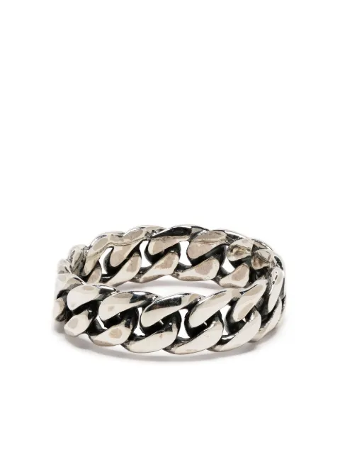 Emanuele Bicocchi chain-link ring Silver ACT9