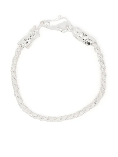 Emanuele Bicocchi ice braided bracelet Silver RLCB3W