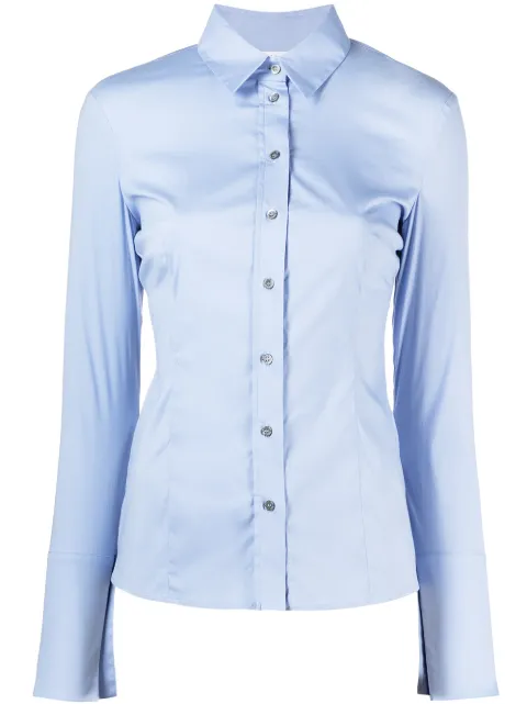 Patrizia Pepe long-sleeved shirt Blue CC0356A01