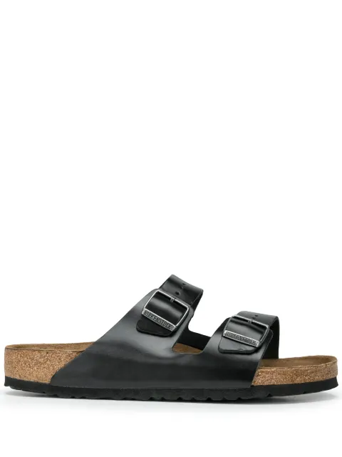 Birkenstock Arizona Amalfi leather sandals Black 552331