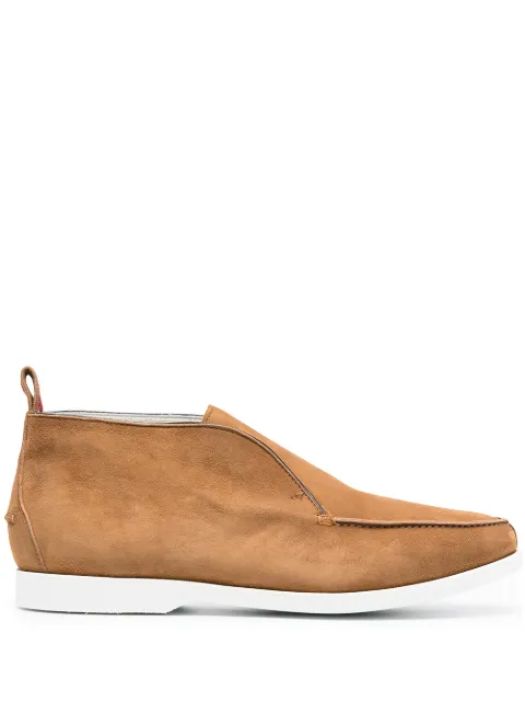Kiton leather desert boots Brown USSFLYSN0010437000