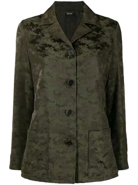 ASPESI camouflage-print jacket Green 0904G422