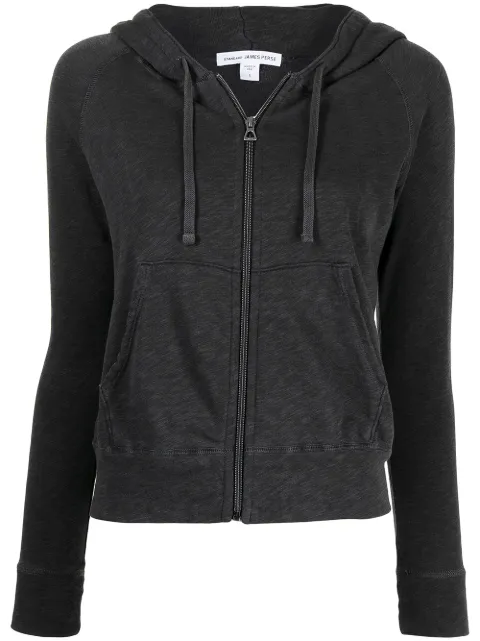 James Perse fleece drawstring hoodie Grey WXA2884