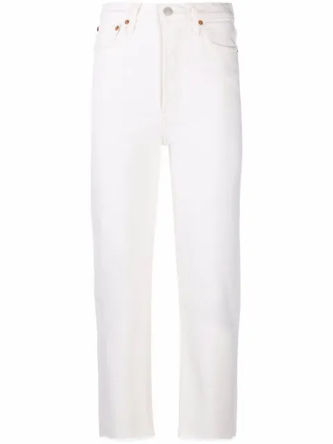 RE/DONE 70s Stove Pipe straight-leg jeans White 1933WSTV27